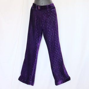 Dolce & Gabbana Cut Velvet Pants 1990s